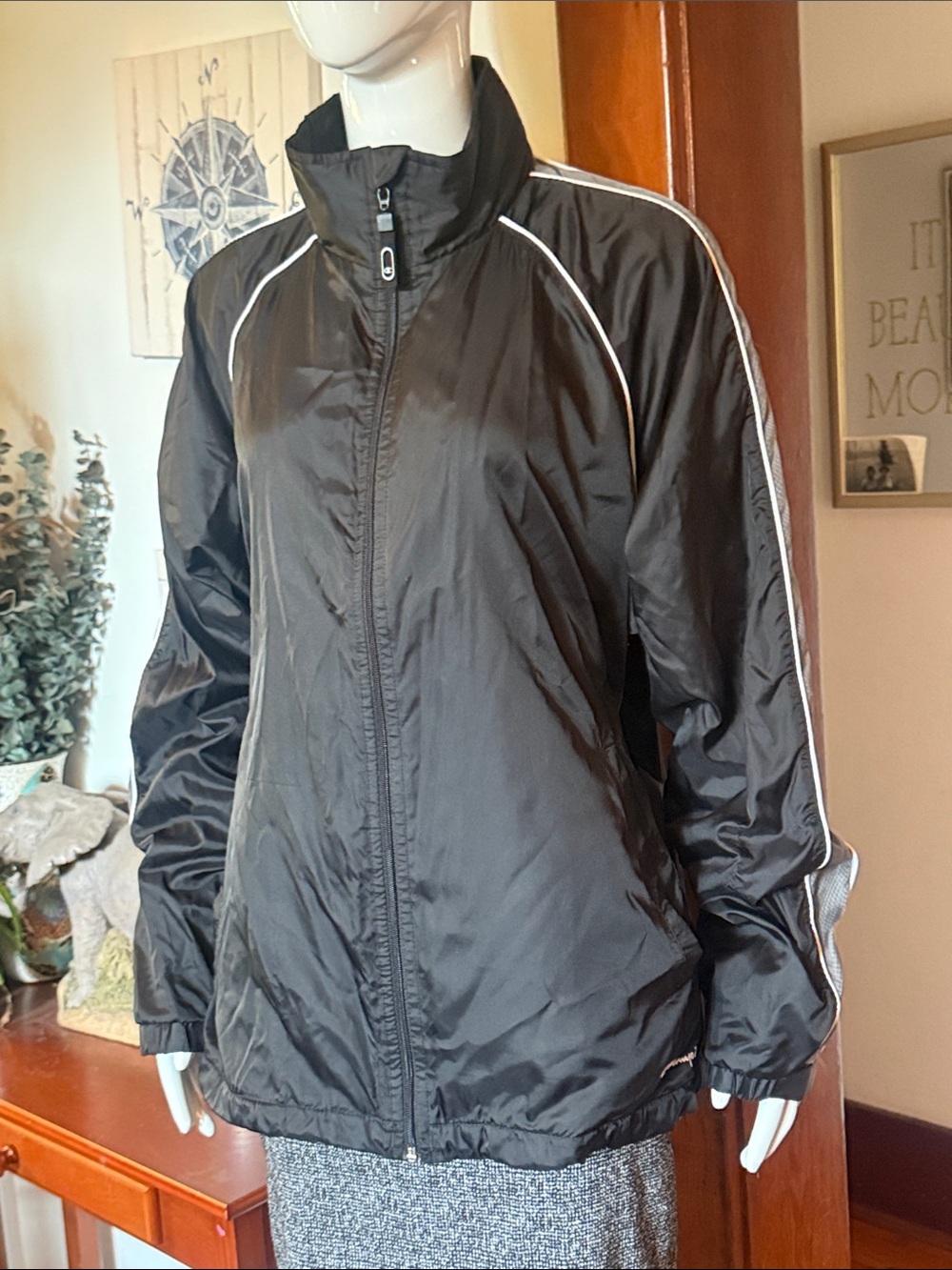 Champion size M, Black Lightweight Track Jacket like new